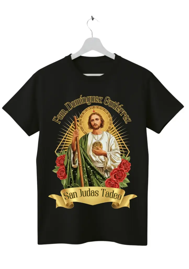 Playera Personalizada de San Judas Tadeo - (Diseño F)