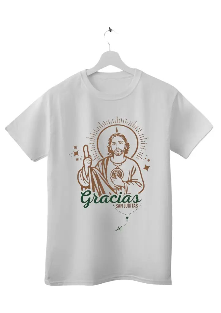 Playera Personalizada de San Judas Tadeo - (Diseño D)