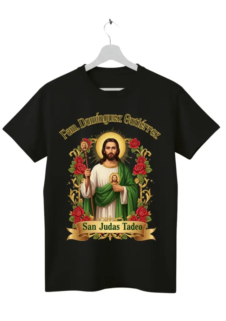 Playera Personalizada de San Judas Tadeo - (Diseño A)