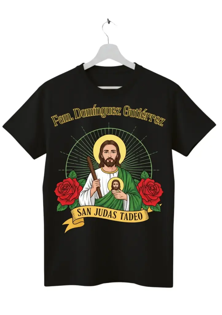 Playera Personalizada de San Judas Tadeo - (Diseño E)