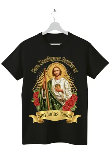 Playera Personalizada de San Judas Tadeo - (Diseño F)