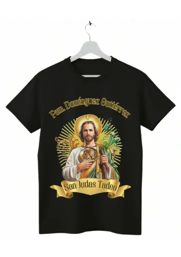 Playera Personalizada de San Judas Tadeo - (Diseño C)