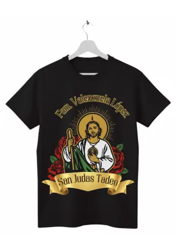 Playera Personalizada de San Judas Tadeo - (Diseño B)